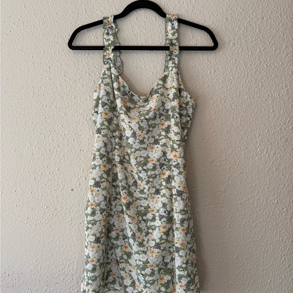 Floral Green Dress
